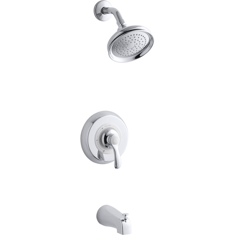 Kohler Fairfax Rite-Temp Bath and Shower Trim Set with Npt Spout, Valve